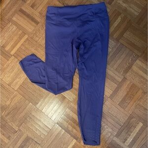 Trendy high waisted purple workout pants